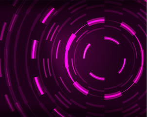 Neon circles abstract background
