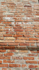 old red bricks - fragment of the building wall