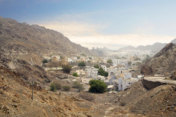 Оман. Маскат. Вид с высоты.