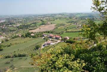 The fairy-tale village of Verucchio. Rimini.