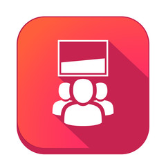 ikona z długim cieniem na tle zaokrąglonego kwadratu © vempireart