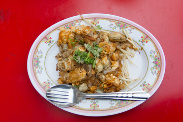 Crisp fried oyster pancake