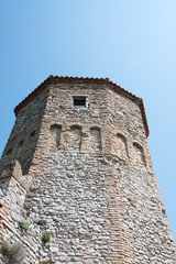 Obraz premium The fairy village of Torriana. The legend of Azzurrina's ghost. Rimini.