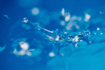soft focus of water drop close up / abstract background