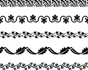Seamless decorative borders