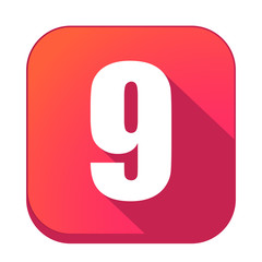 ikona z długim cieniem na tle zaokrąglonego kwadratu © vempireart