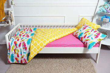 Beautiful children's bed in different colors