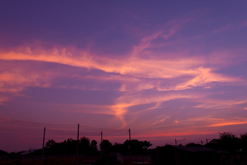 sky in the twilight