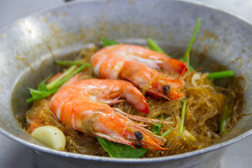 Shrimp vermicelli