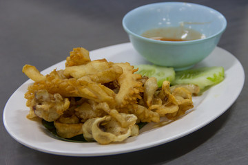Sun-fried squid