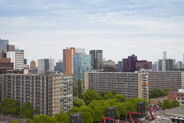 View at skyline of Rotterdam, The Netherlands