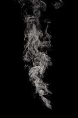 abstract puff of smoke on black background