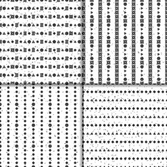 Celtic knot seamless pattern set