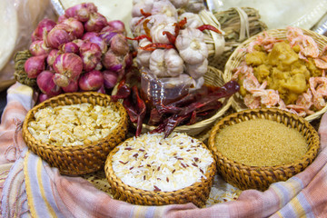 Ingredients in kitchen Thailand
