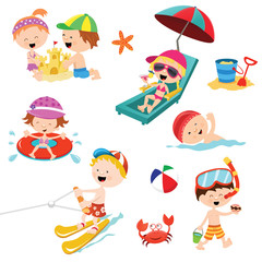 Collection of Cute Summer Characters