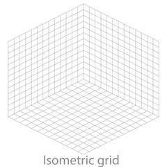 template isometric grid