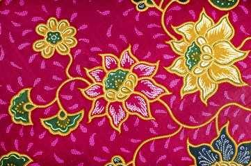The beautiful of art Malaysian and Indonesian Batik Pattern