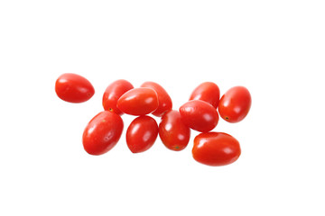 Tomato cherry isolated in white background