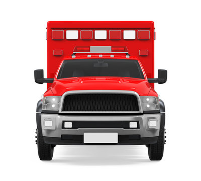 Ambulance Emergency Fire Truck Isolated