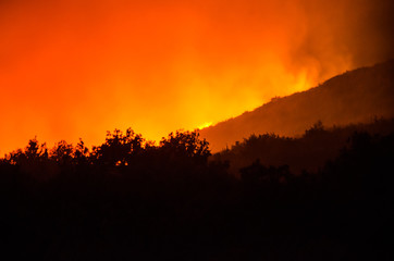 Montagna in fiamme