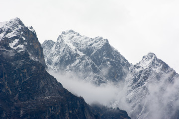 Obraz premium Mountain snow, Annapurna Circuit , Nepal