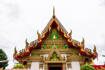 Naklejka premium Wat Soi Thong : チャオプラヤー川・ワット・ソイ・トン