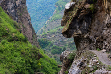 Obraz premium Mountain snow, Annapurna Circuit , Nepal