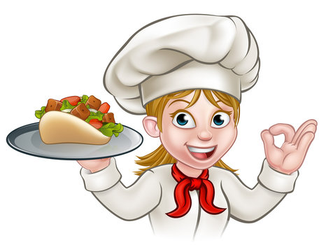 female chef clipart png