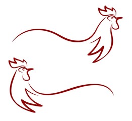Rooster logo. 