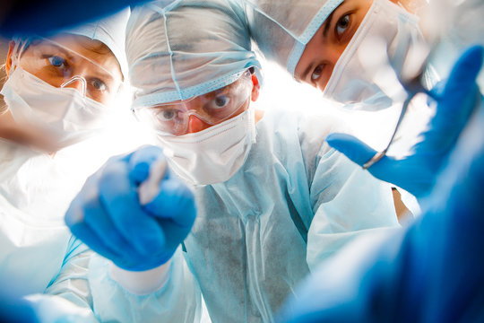 Surgery team in operating room