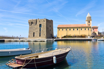 Acciaroli Chiesa dell'Annunziata. Parco Nazionale del Cilento, Salerno