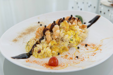Risotto con Gambas