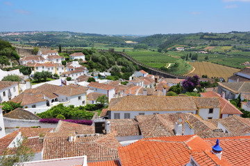 Obidos village and its castle Portugal