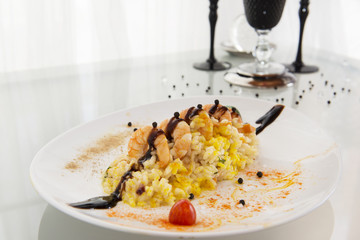 Risotto con Gambas