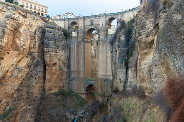 Vistas del Puente Nuevo, en Ronda