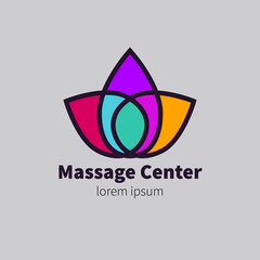 Logo massage center