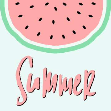 Abstract Watermelon Design