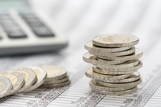 Finanzen Euro M&uuml;nzen und Rechner