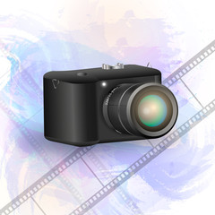 Digital camera vector illustration