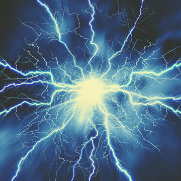 Thunder bolt, industrial and science abstract backgrounds