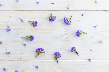 cornflowers in the round shape