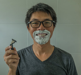 shaving my bearded