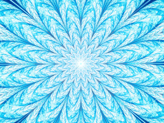 Flower or snowflake - abstract digitally generated image