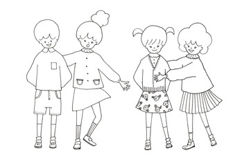 いつも仲良し！学校のおともだち　Always good friends! School Friends