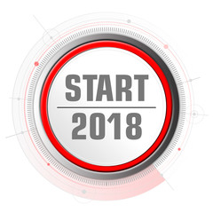 Start 2018 Button, Icon