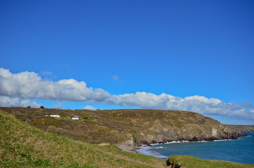 Fototapeta na wymiar coast and sea in Cornwall