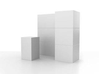 Simple booth or stand mock-up template