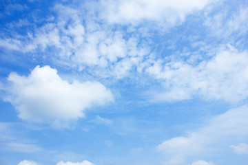 clouds in the blue sky background