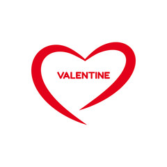 Digital vector red heart texture valentine day or wedding design element, love and passion, flat style