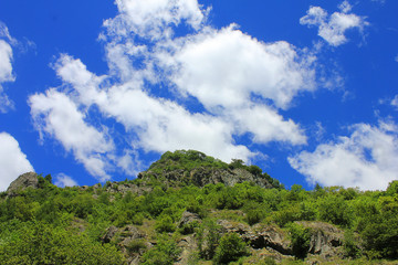 Fototapeta na wymiar panorama of clouds in mountain